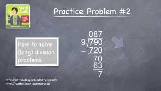 How To Use Long Division With Math Dude, Jason Marshall