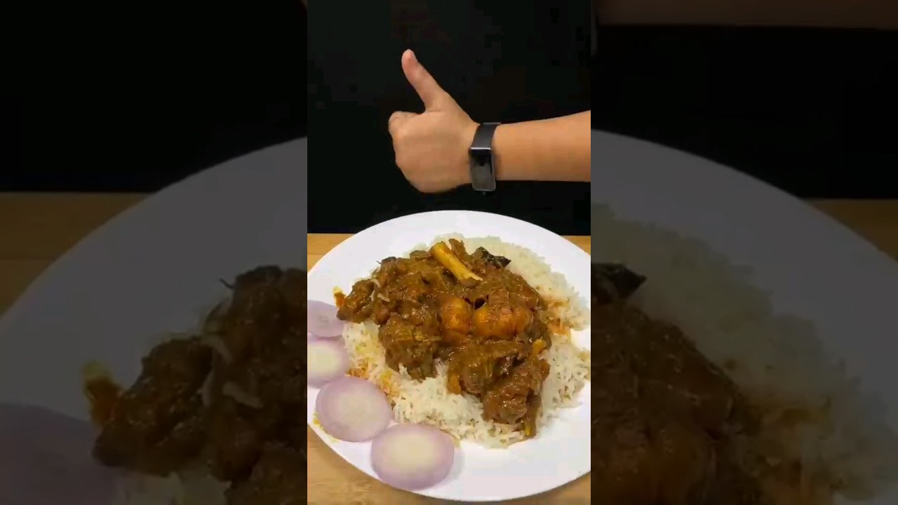 Hanid Rice Mutton Handi Rice asmr cooking #shorts #cafemustache #asmr #cooking # ...