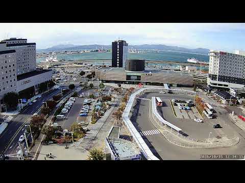 【Live-Japan】函館駅前ライブカメラ① #函館 #HAKODATE #函館湾 #JR函館駅