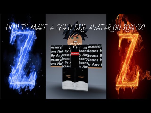 Drip goku in roblox, Goku