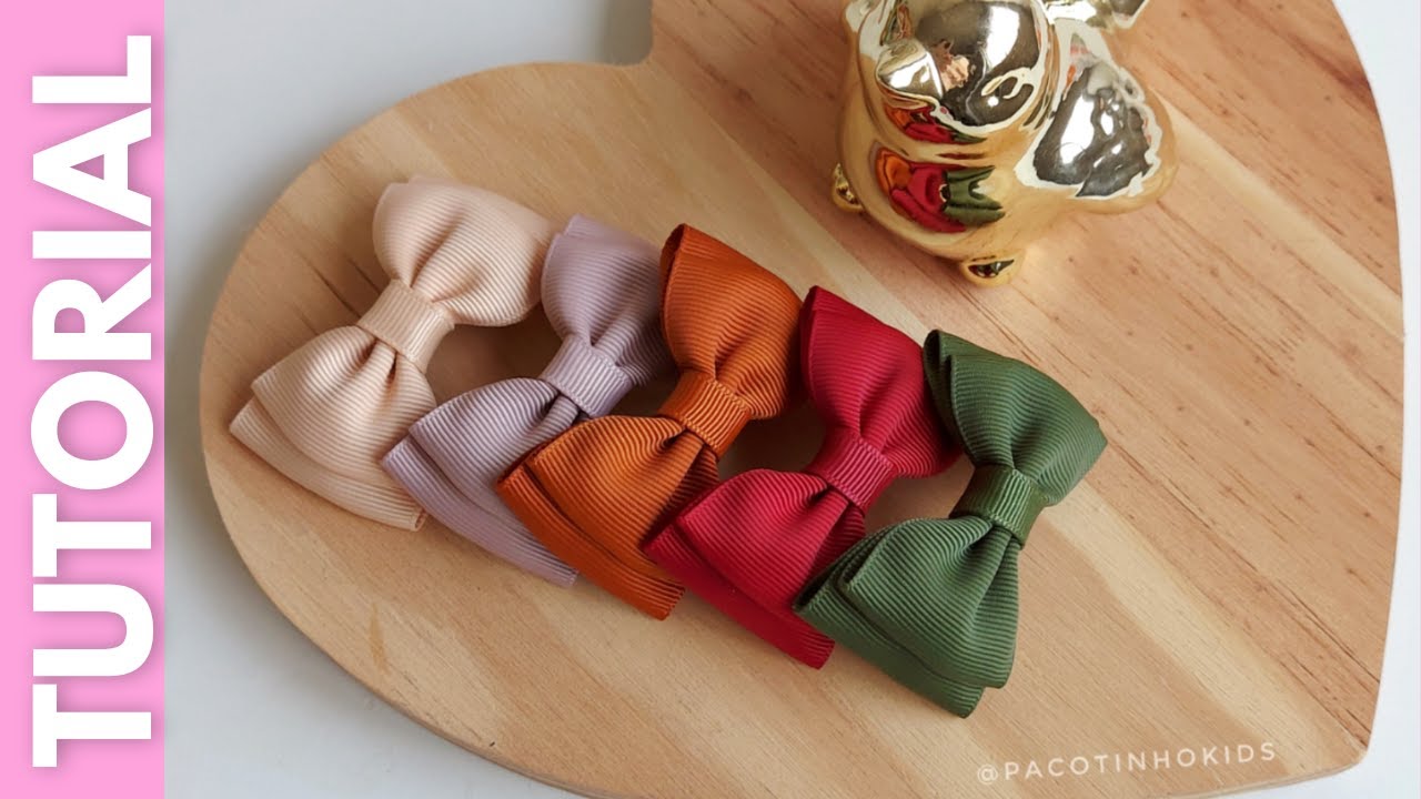 Laço gravatinha para INICIANTES/ Lacinho Rn / faixinha para bebê