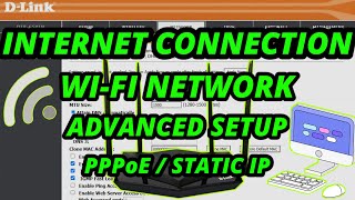 D-Link DIR-650IN Internet Connection & Wi-Fi Network Setup PPPoE / Static (Advanced Mode) screenshot 4