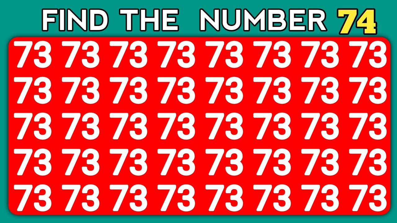 FIND THE ODD ONE OUT | NUMBER AND LETTER EDITION | ODDITY SPOTTING ...