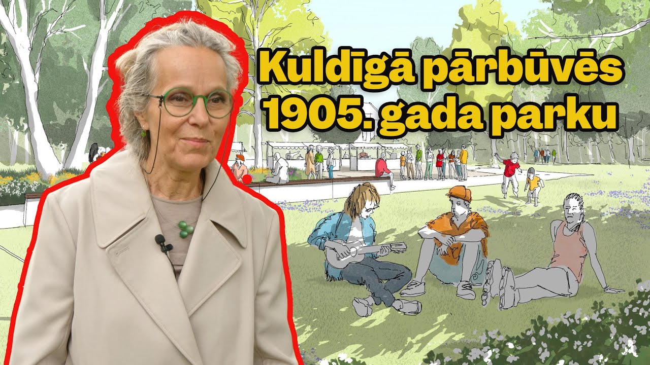 Kuldīgā pārbūvēs 1905. gada parku