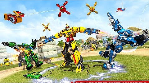 Flying Ghost Robot Car Game: Transform robot Games Buntoo Games Android Gameplay #3