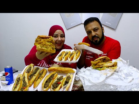 اقوى تحدى على 20 سندوتش كبده واكبر سندوتشات فرايد تشكين دبل مع اصعب عقاب