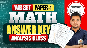 WB SET Paper 1 Answer Key 2025 !  WB SET Paper 1 Analysis ! By Bidyananda Sir