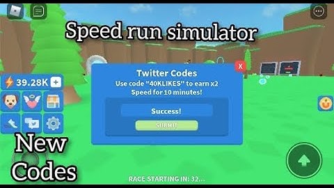 Roblox Speed Run Simulator Codes