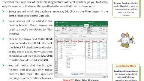 Computer Class-7 Ch-2 Using Excel As Database