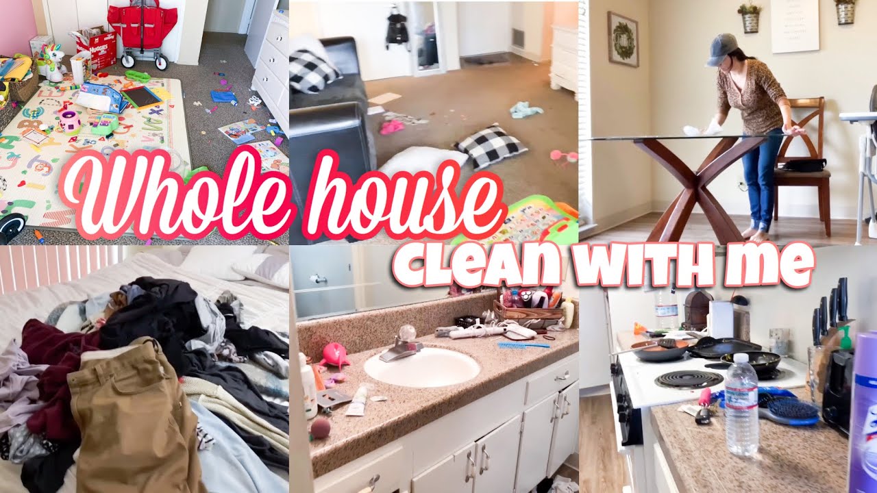 Whole House Clean With Me 2020 | Actual Mess | Messy House Cleaning ...