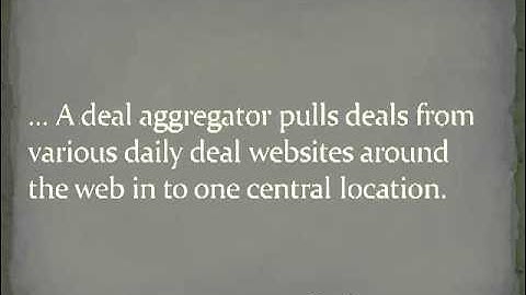 Daily Deal Aggregator  Software