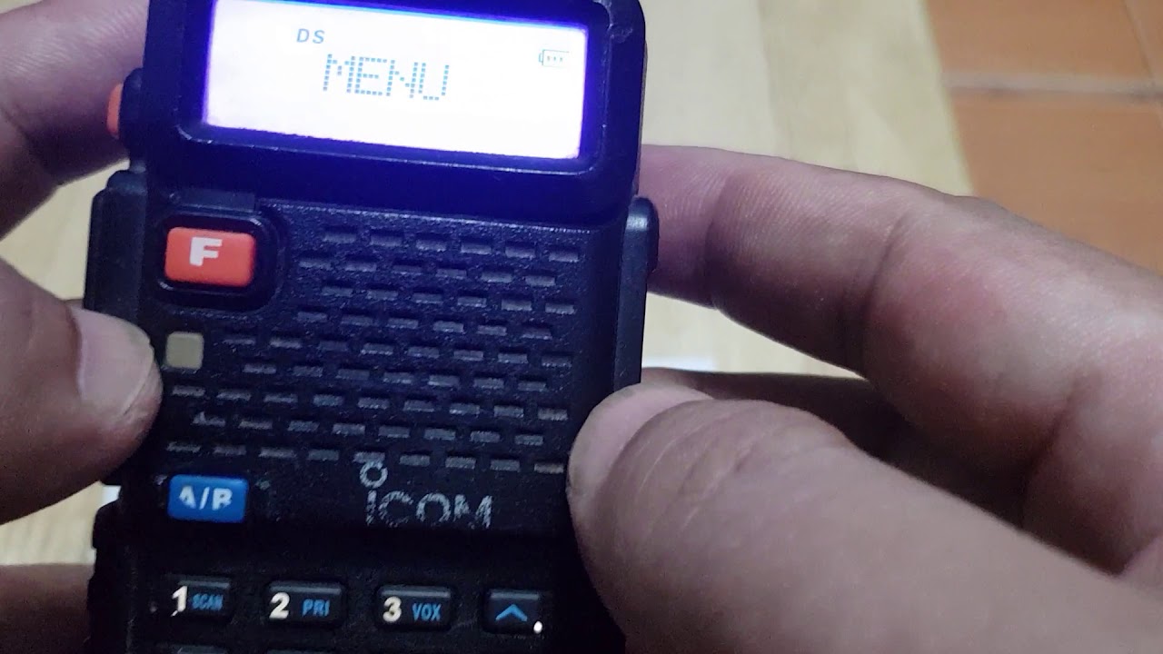 วิธีฟังวิทยุ FM Icom V90