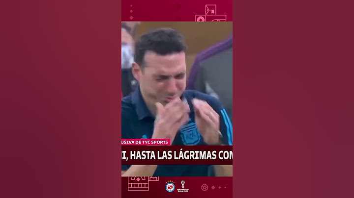 🇦🇷👏 ¡EMOCIÓN PURA DE SCALONI! Argentina es CAMPEONA del MUNDO en Qatar 2022 🏆 #short
