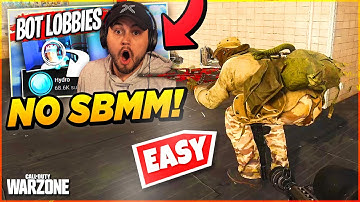 We figured out how to ALWAYS GET BOT LOBBIES in Warzone... *NO SBMM*