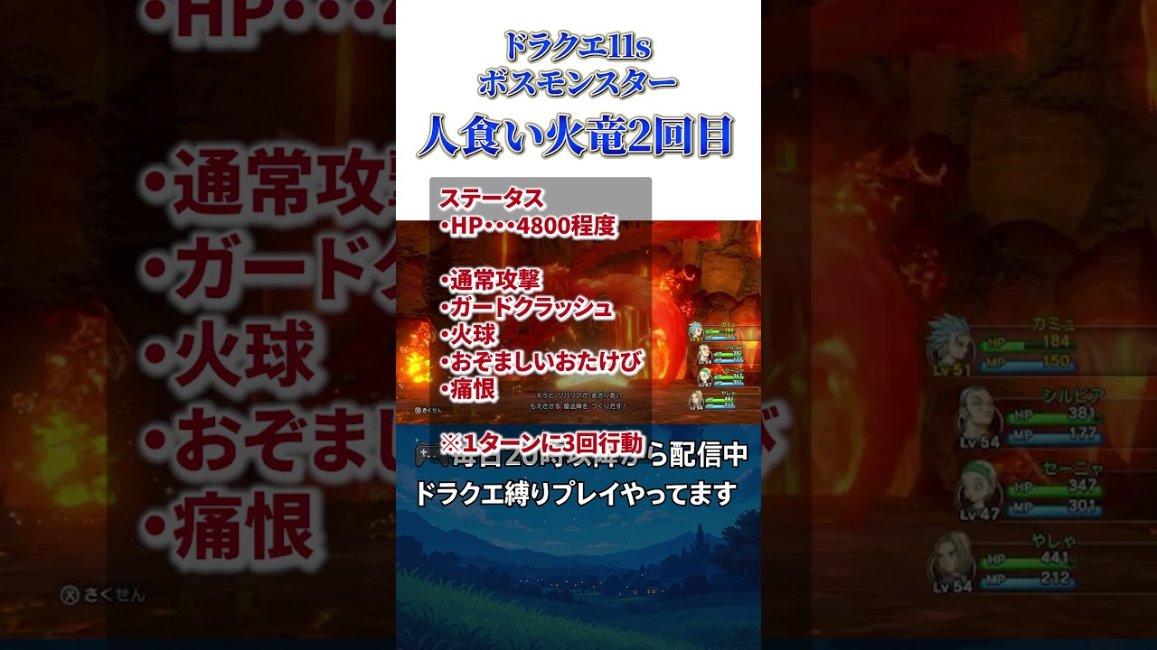 【DQ11S】火力高いのに3回行動はないでしょう!?