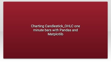 Charting Candlestick_OHLC one minute bars with Pandas and Matplotlib
