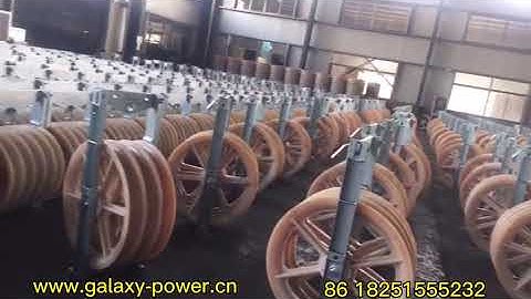 Nylon Wheel Conductor Stringing Pulley Block With Single / Three /Five / Seven Wheels