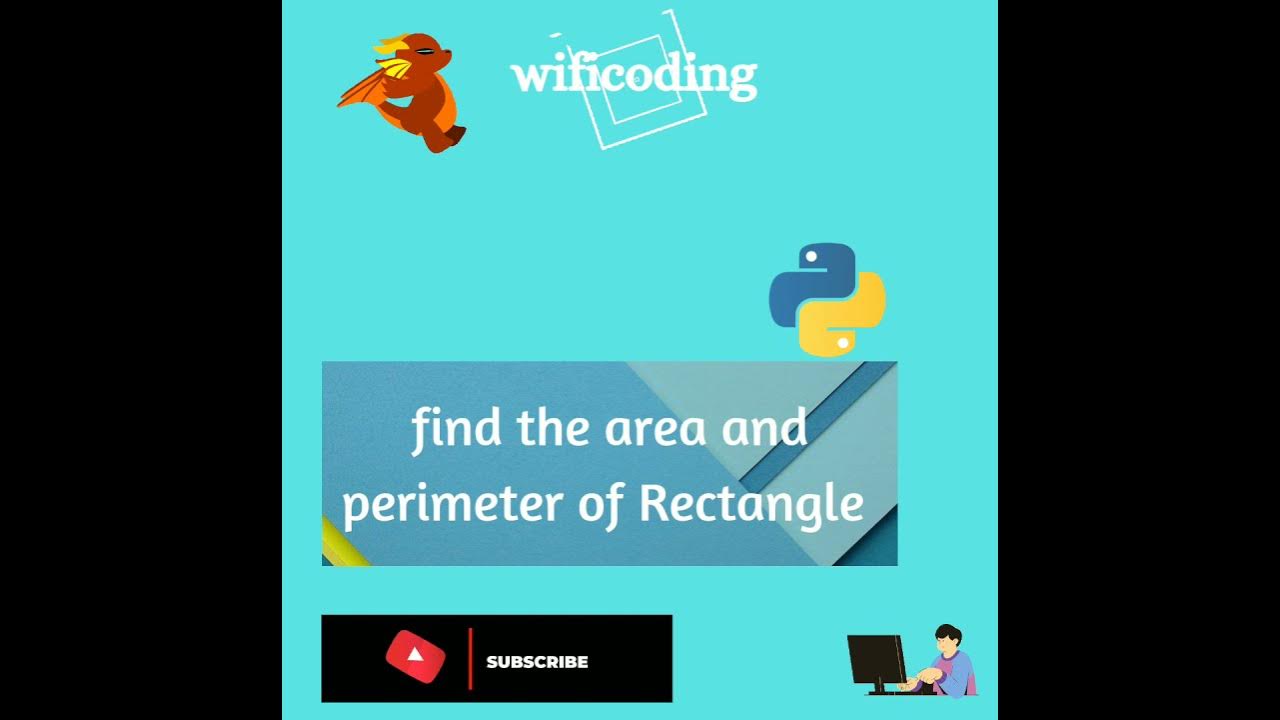 find area and perimeter of Rectangle in python python program YouTube