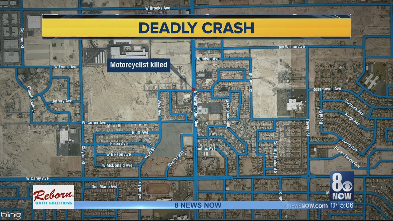 Motorcyclist killed in North Las Vegas crash - YouTube