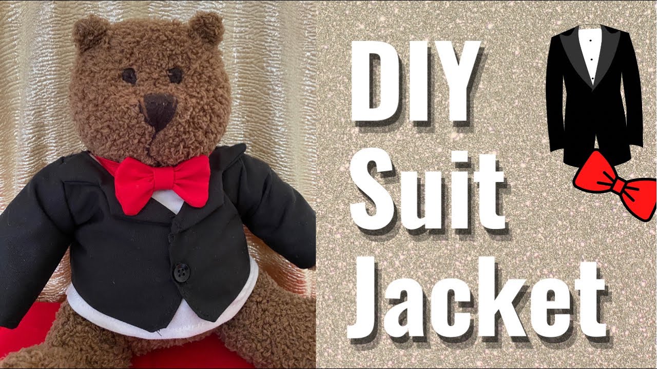 How to Make a Suit Jacket for a Stuffed Animal 