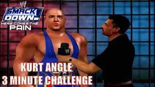 Kurt Angle Three Minute Challenge | Brock Lesnar vs Kane | WWE Smackdown! Here Comes The Pain Season screenshot 3