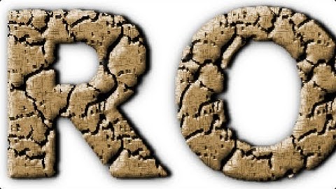 GIMP Text Effects - Rock Text