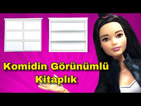 İkea Komidin Görünümlü Barbie Kitaplık Nasıl Yapılır Kendin Yap Oyuncak