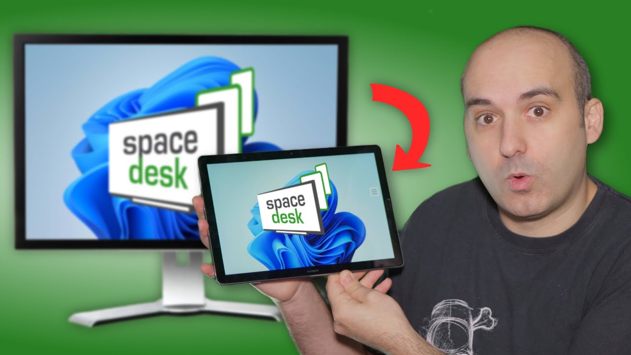 DISPOSITIVI Android/iOS come SECONDO SCHERMO di Windows 10/11 con SpaceDesk!