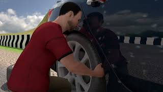 Road Safety | 3D Animation | Tyre Puncture | Crazy Lad Animation Studio