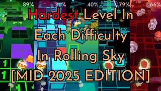 Rolling Sky - Hardest Level In Each Difficulty Mid 2025 Edition