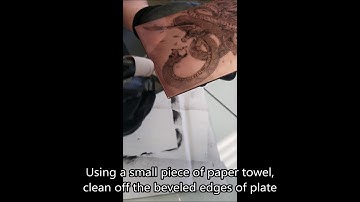 How to Print a Copper Plate by hand (full video)