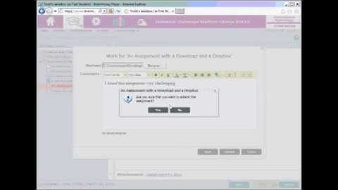An Assignment using a Download and a Drop Box