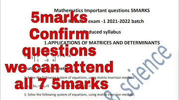 12 Mathematics revision exam-1 2022| 5marks confirm questions@vivekmathsscience1013