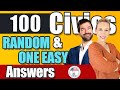 2008 version 100 Civics Questions and answers in RANDOM Order &amp; SIMPLEST ANSWERS | MALE 04