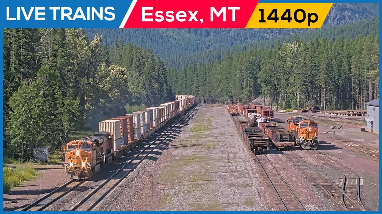 LIVE Trains Railcam | Essex, Montana live camera thumbnail