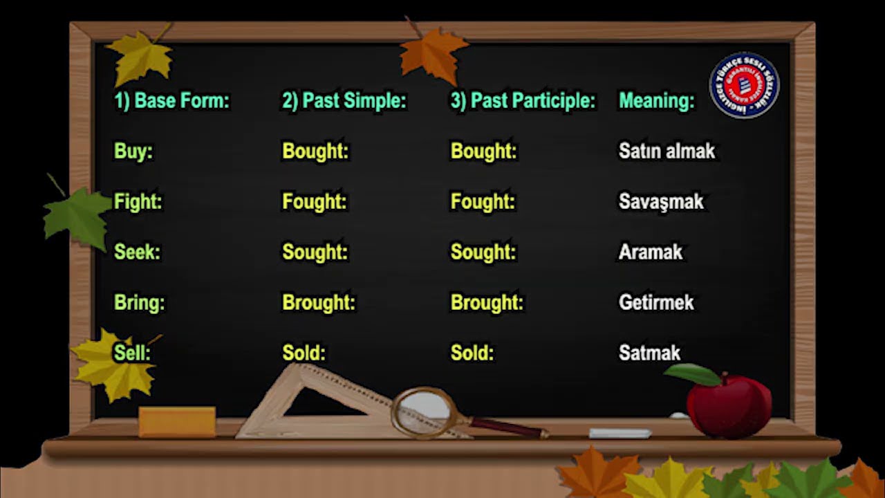 #irregularverbs -#İngilizce Düzensiz Fiiller - En iyi ve En Kalıcı Anlatım!