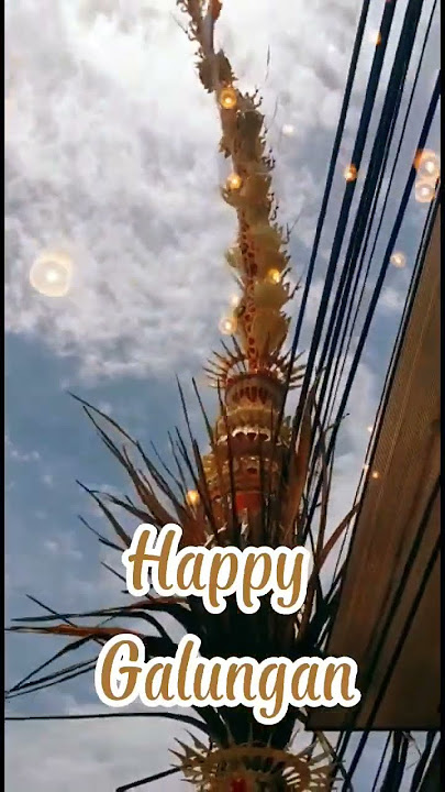 Happy Galungan to our Bali and Hindu friends | Penjor #shorts