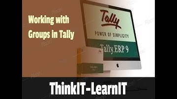 Create Alter Delete Groups In Tally