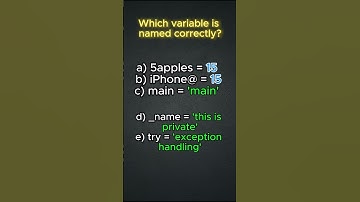 Do You Know How to Name Variables in Python? #python #coding #programming