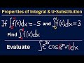 Properties of Definite Integrals &amp; U-Substitution | Past Exam Questions Q5 &amp; Q6 | Calculus 1