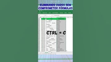 ELIMINAR DADOS SEM COMPROMETER FÓRMULAS #shorts