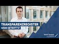 Transparenzregister - Wenn betrifft's? #transparenzregister