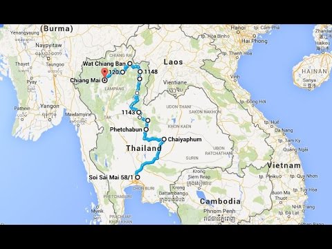 Thailand: Motorbike trip from Bangkok to Chiang Mai - YouTube