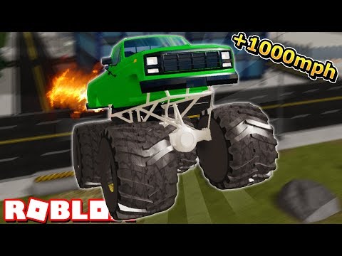 Giant Monster Truck New Update In Vehicle Simulator Roblox Youtube - showing off the new monster truck roblox vehicle