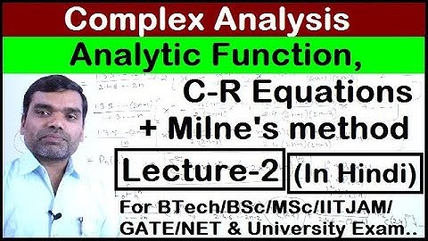 Complex Analysis - Analytic Function (Lecture2)