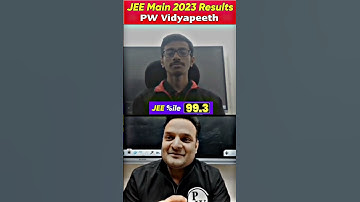 99.3%ILE in JEE MAIN Attempt 1 😍😍 #PhysicsWallah #JEEmainResults2023PW