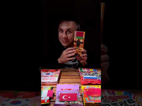 With popcorn chocolate 🍫 ASMR #аСМР #asmr #chocolate #marmalade #imbulichka