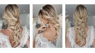 : MY MOST REQUESTED BRIDAL STYLE  Soft Romantic Bridal Hairstyle. Easy Wedding Updo by Ulyana Aster.