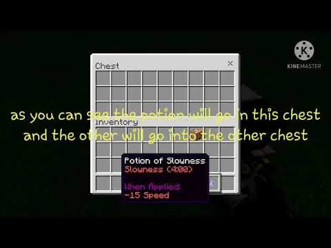 Easy Potion Sorter For Mcpe Bedrock Edition 1 16 1 Youtube