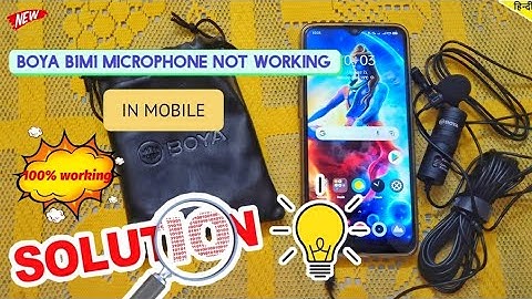 Boya BY-M1 Microphone NOT WORKING in SMARTPHONE FULL SOLUTION | How To Use Boya Mic In Mobile